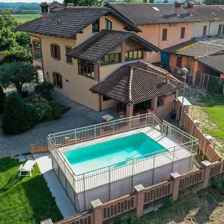 Con Vista - Piscina E Barbecue Privati Villa San Damiano dʼAsti